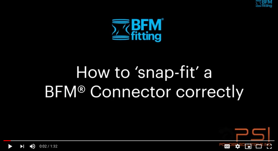 snap fit a bfm fitting video